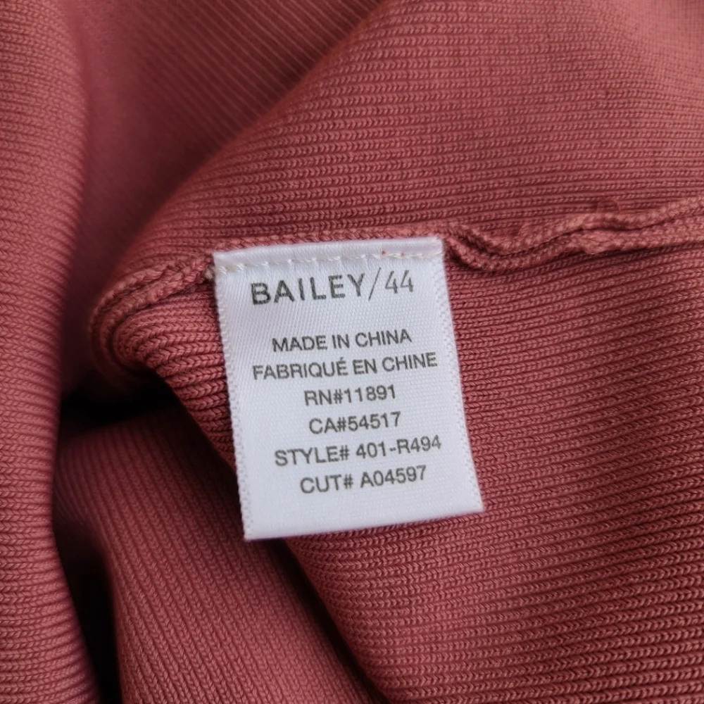 BAILEY 44 Carmine Bewitched Cut Out Bodycon Sheath Dress L Dusty Mauve Rose - Picture 8 of 14